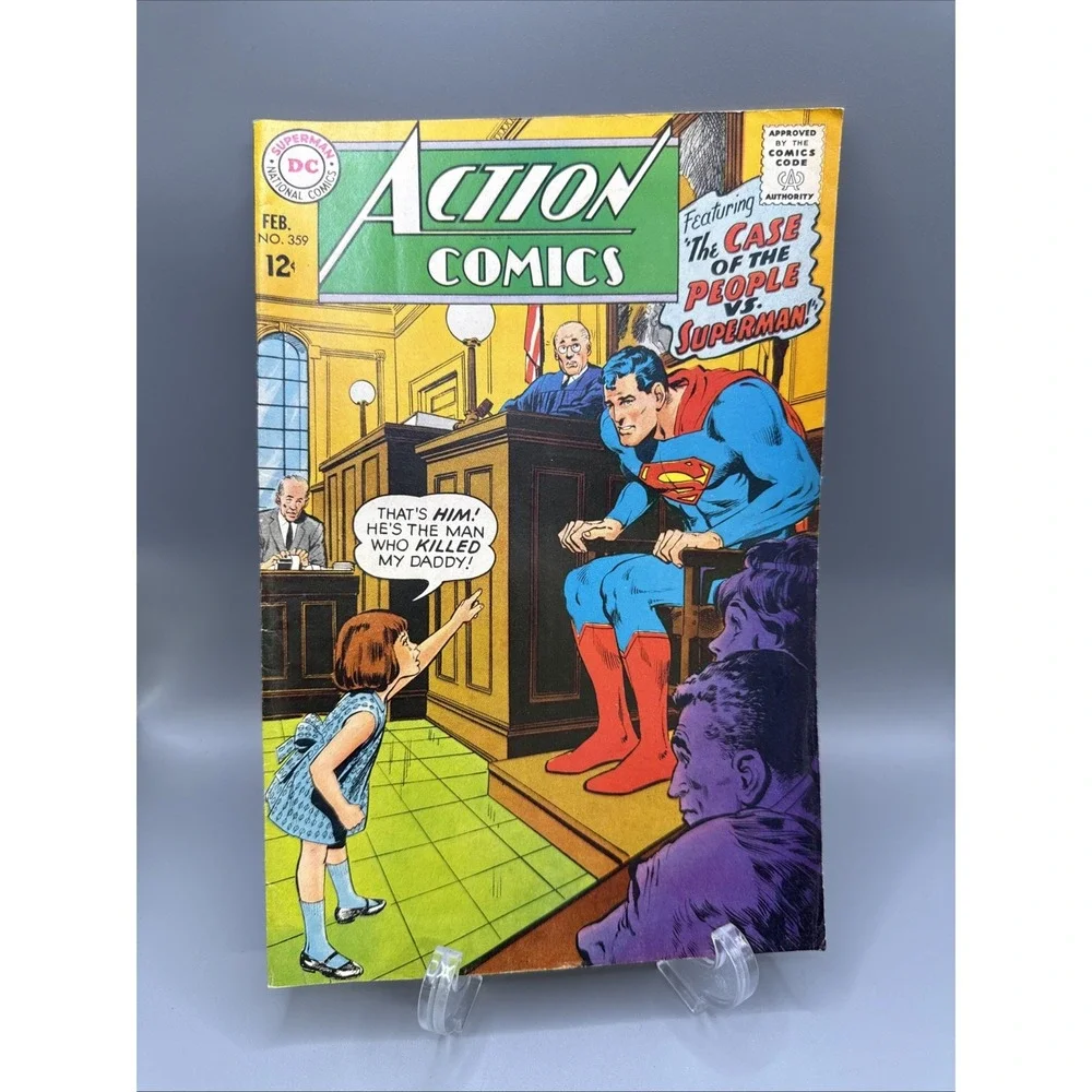 Action Comics # 359 VG DC Silver Age Comic Book Superman Case Of People Vs Super